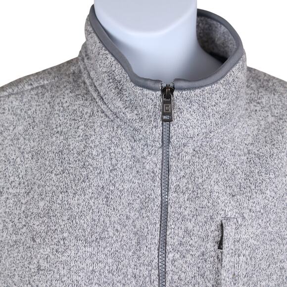 Chaps Men’s Gray Full-Zip Fleece Vest XXL - Picture 2 of 9